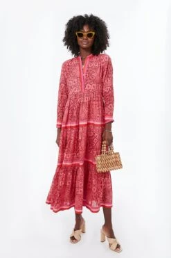 Exclusive Pink Floral Diwali Dress