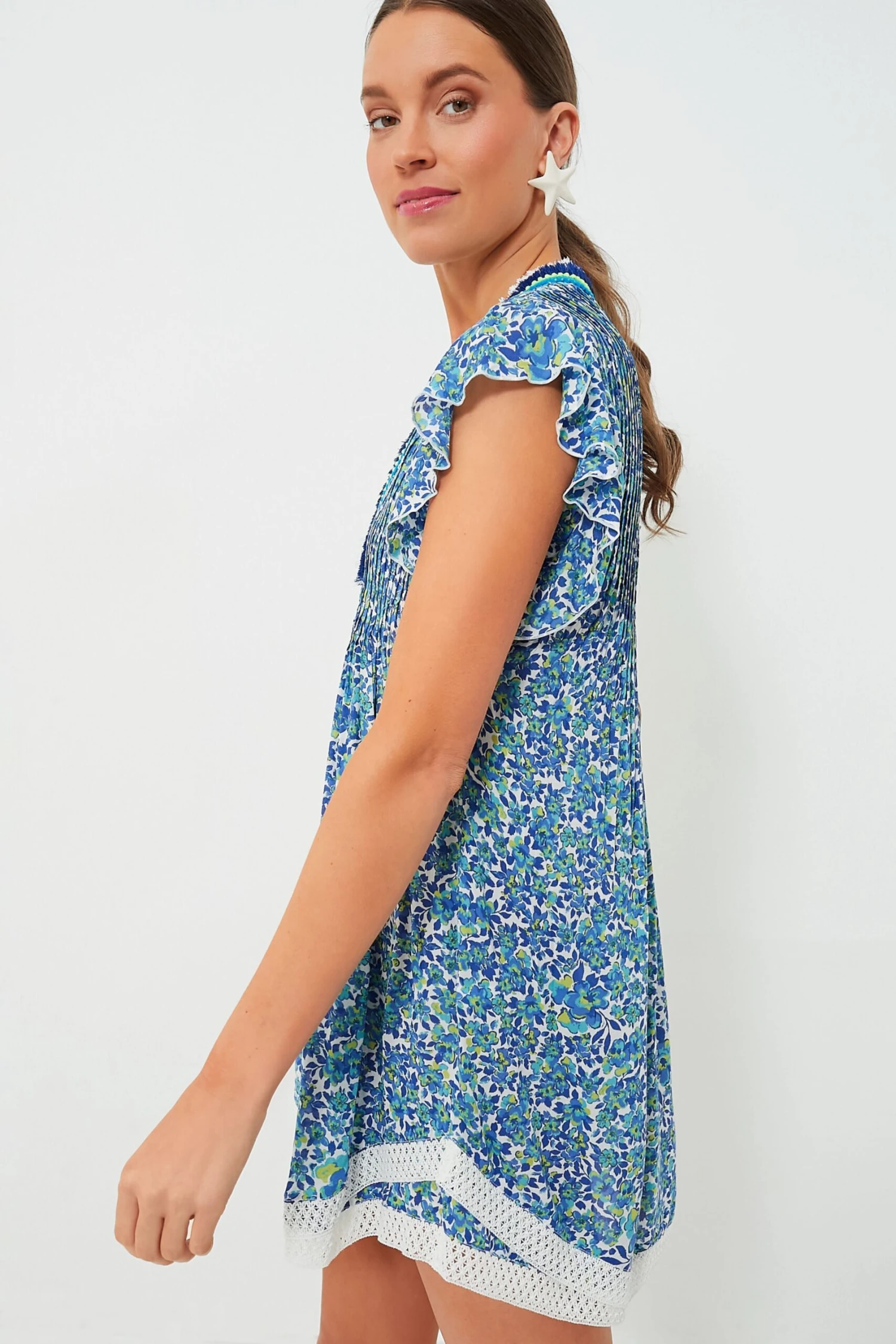 Blue Net Sasha Mini Dress - Image 3