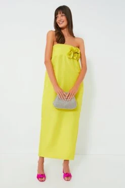 Neon Yellow Rosseta Dress