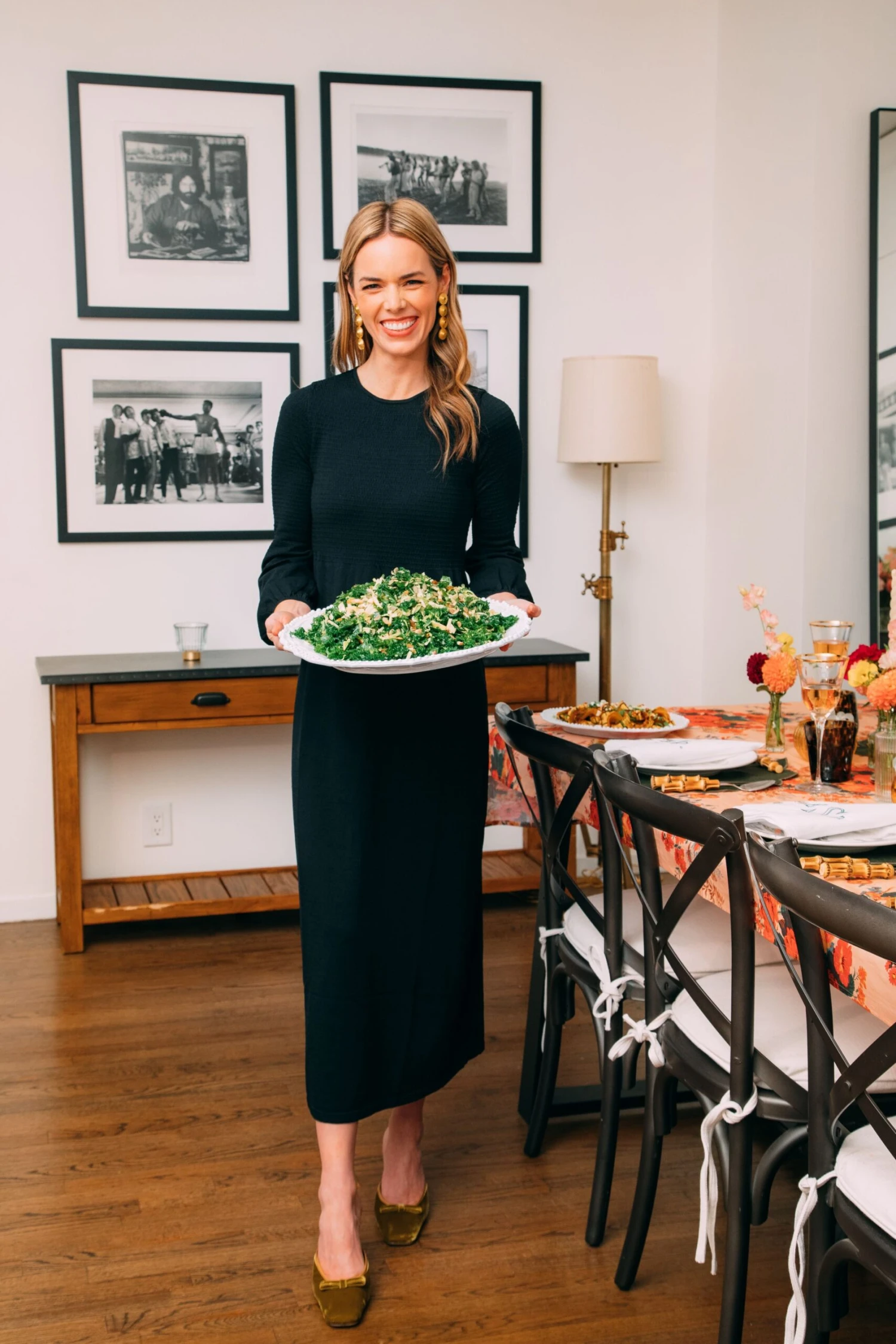 Black Double Knit Lennox Dress - Image 6