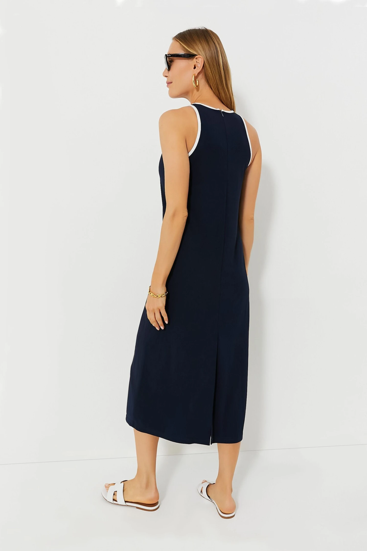 Navy Tori Racerback Dress - Image 4