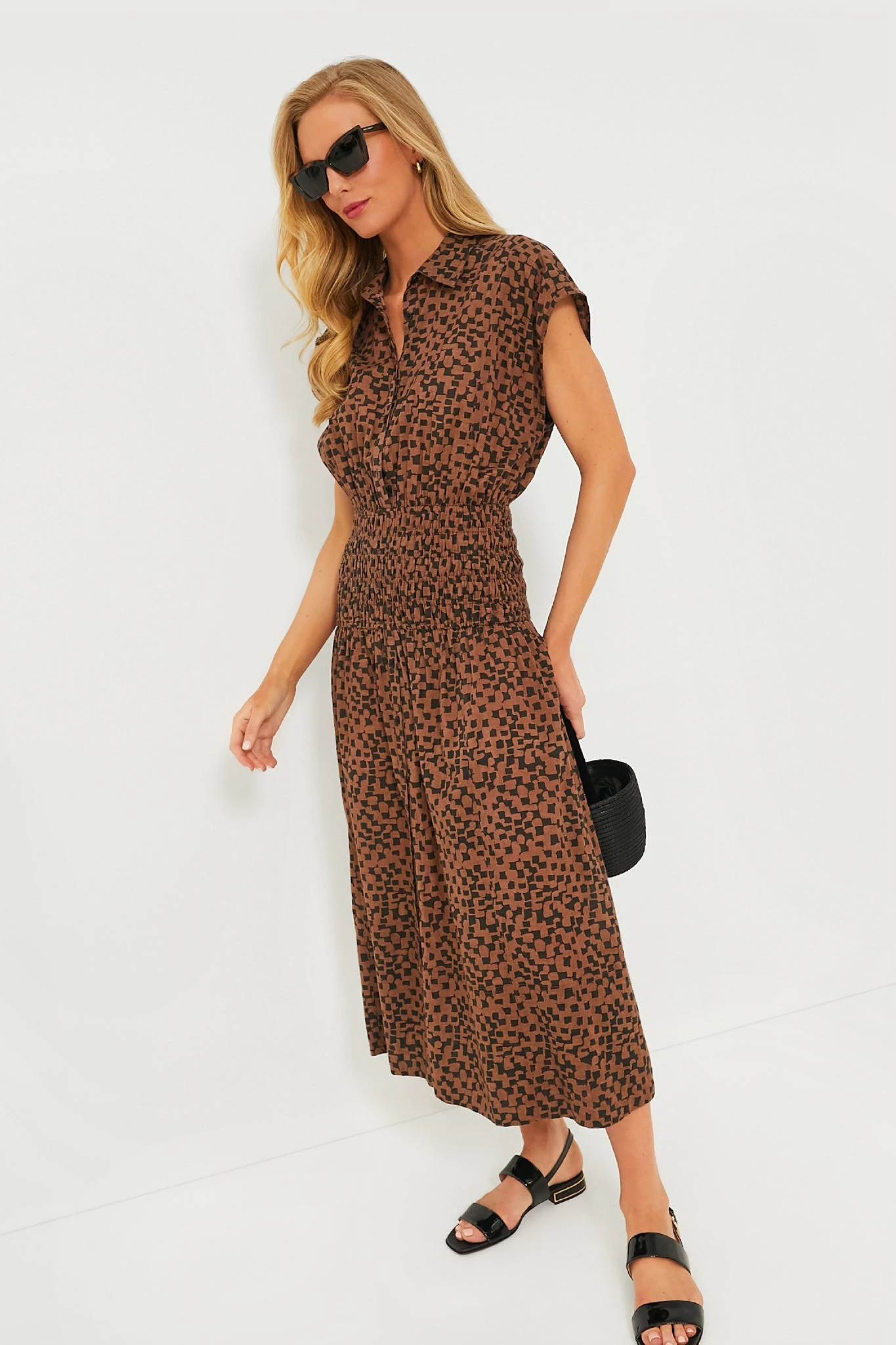 Scattered Geo La Cupola Smocked Dress - Image 2