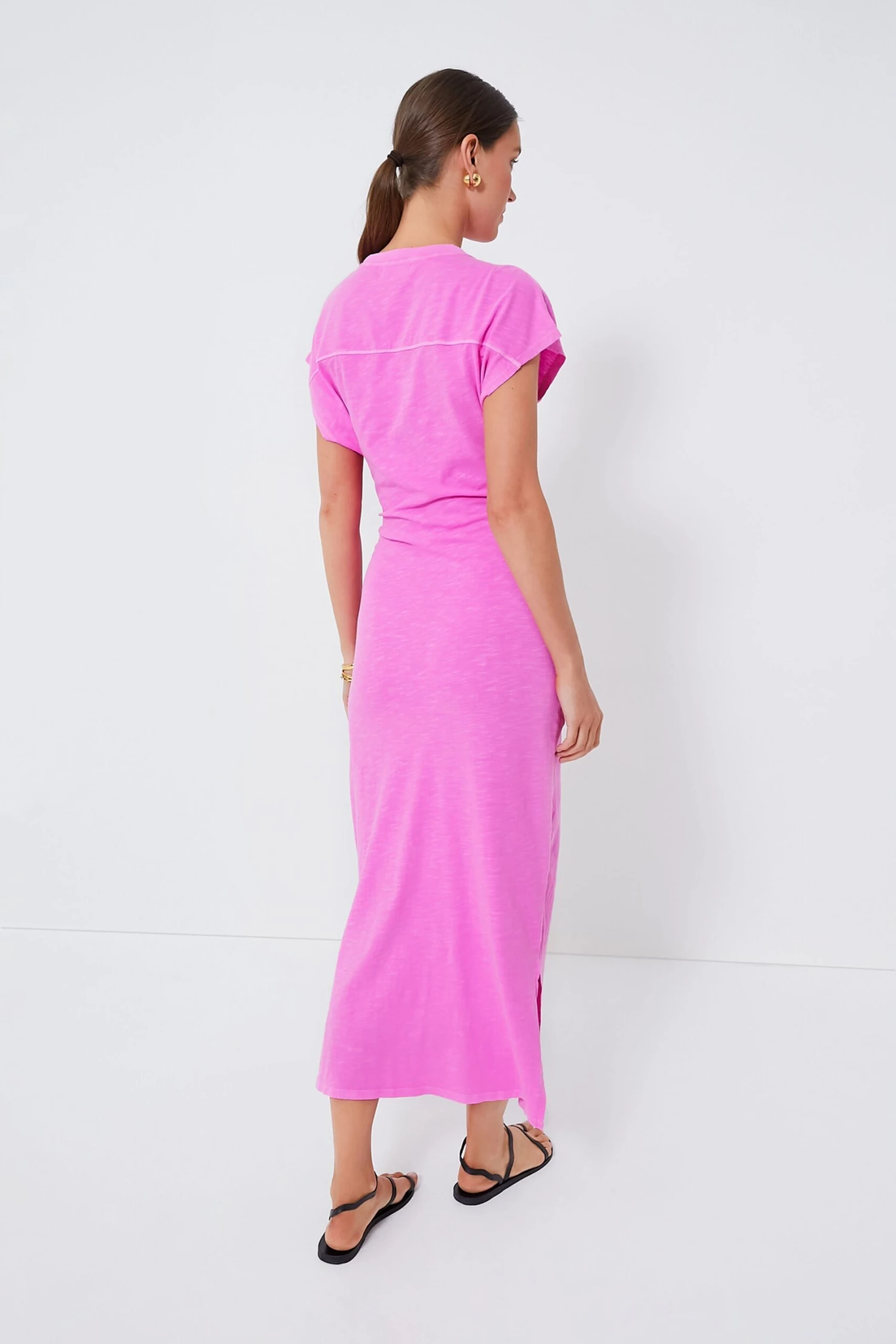 Fuchsia Vanina Cinched Waist Dress - Image 4