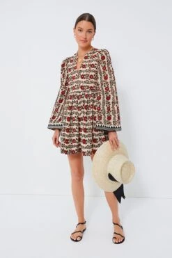 Brown Maple Short Savannah Climbing Ivy Dress