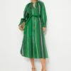 Jewel Green Calypso Shirt Dress