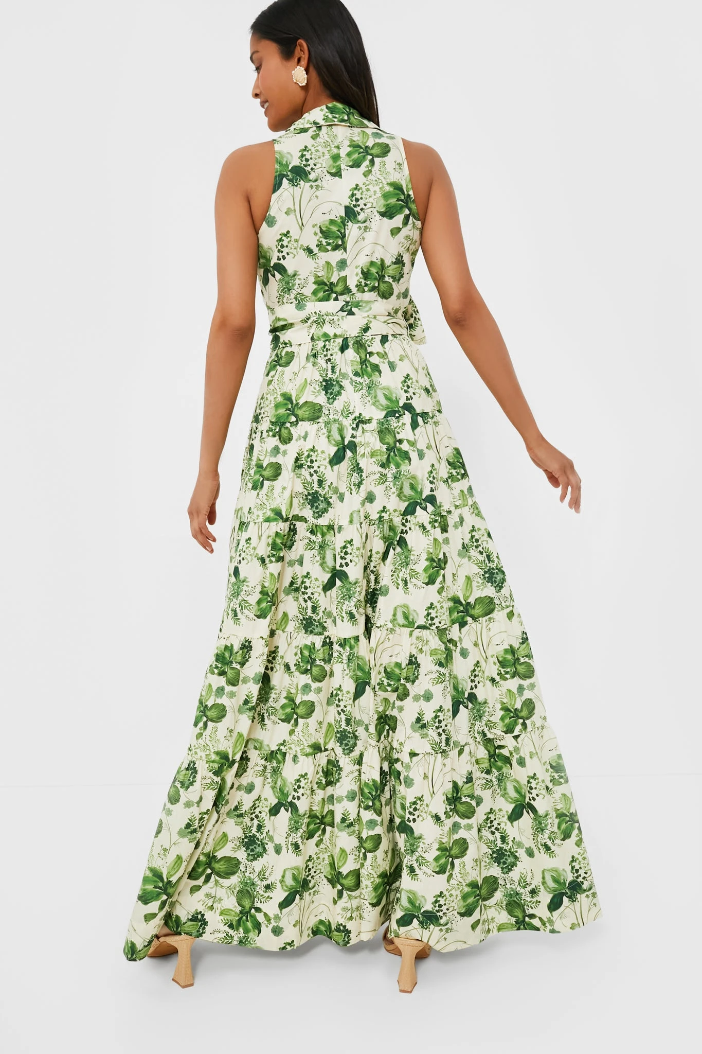 Olive Hanging Orchids Adriana Dress - Image 4