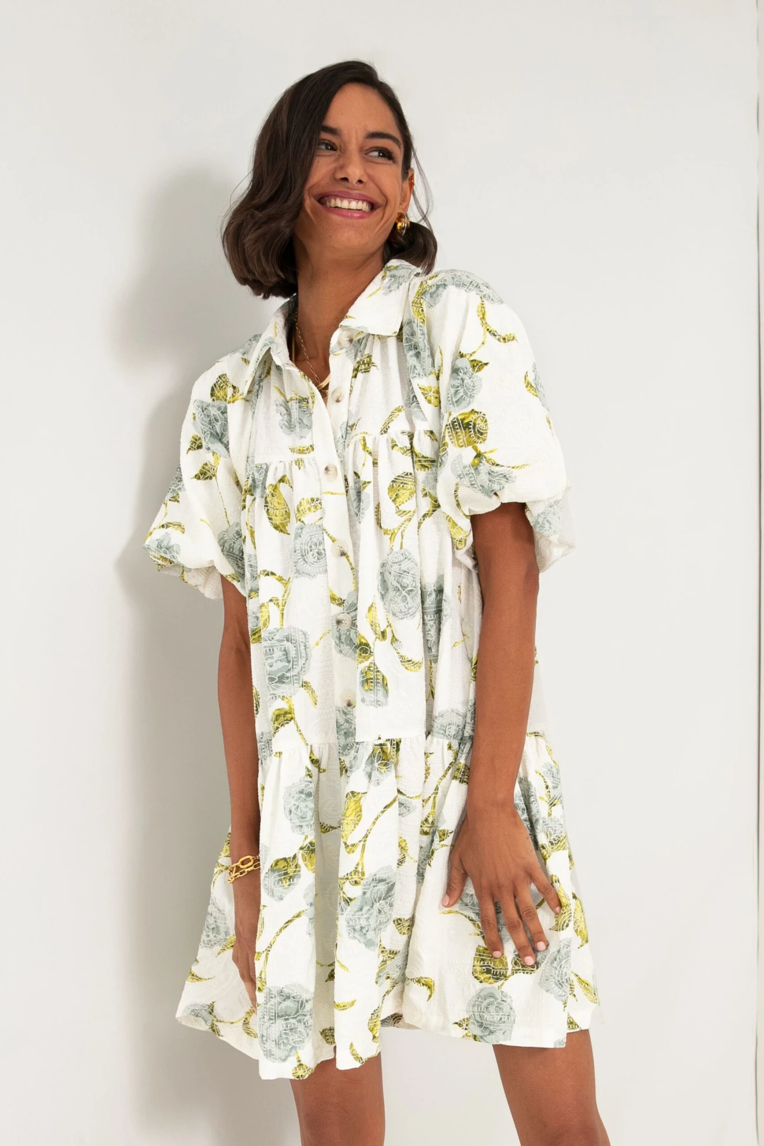 Sage Blue Jayla Shirt Dress - Image 3