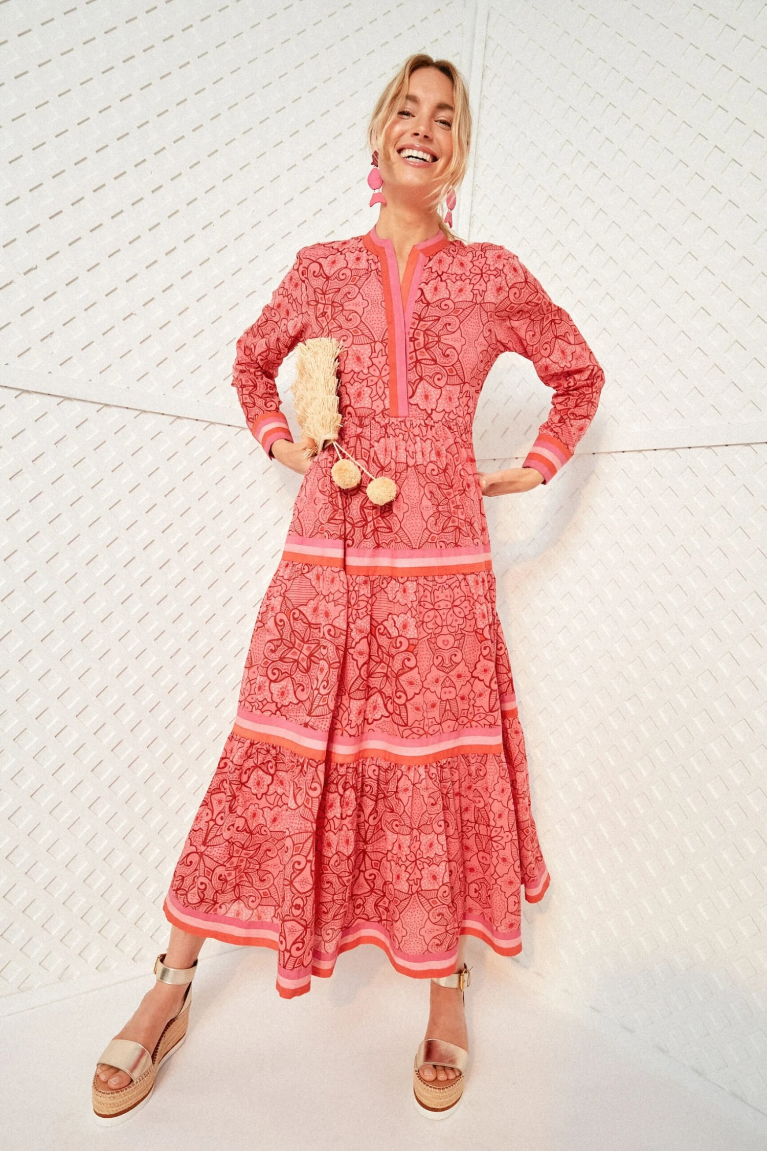 Exclusive Pink Floral Diwali Dress - Image 2