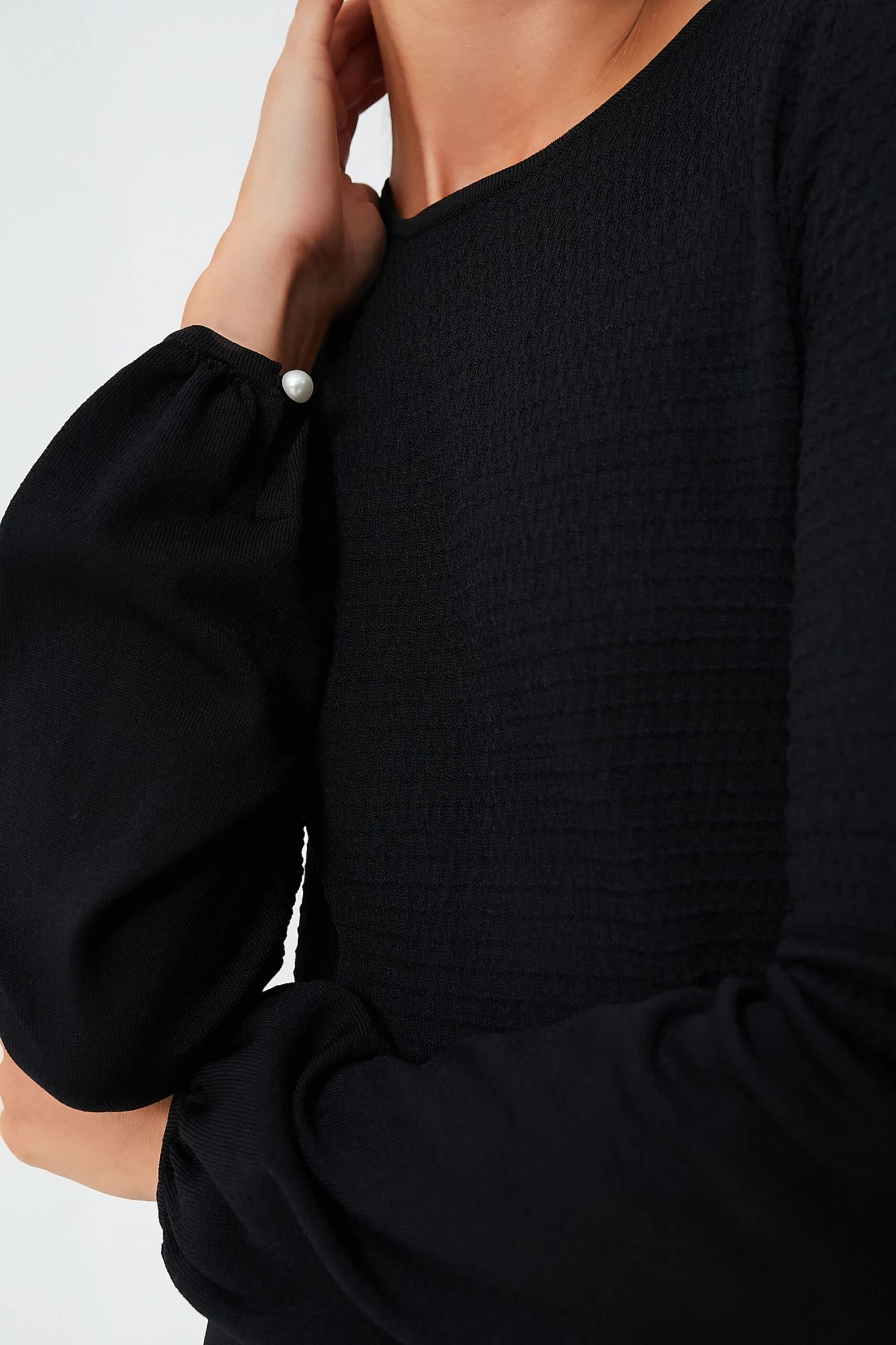 Black Double Knit Lennox Dress - Image 5