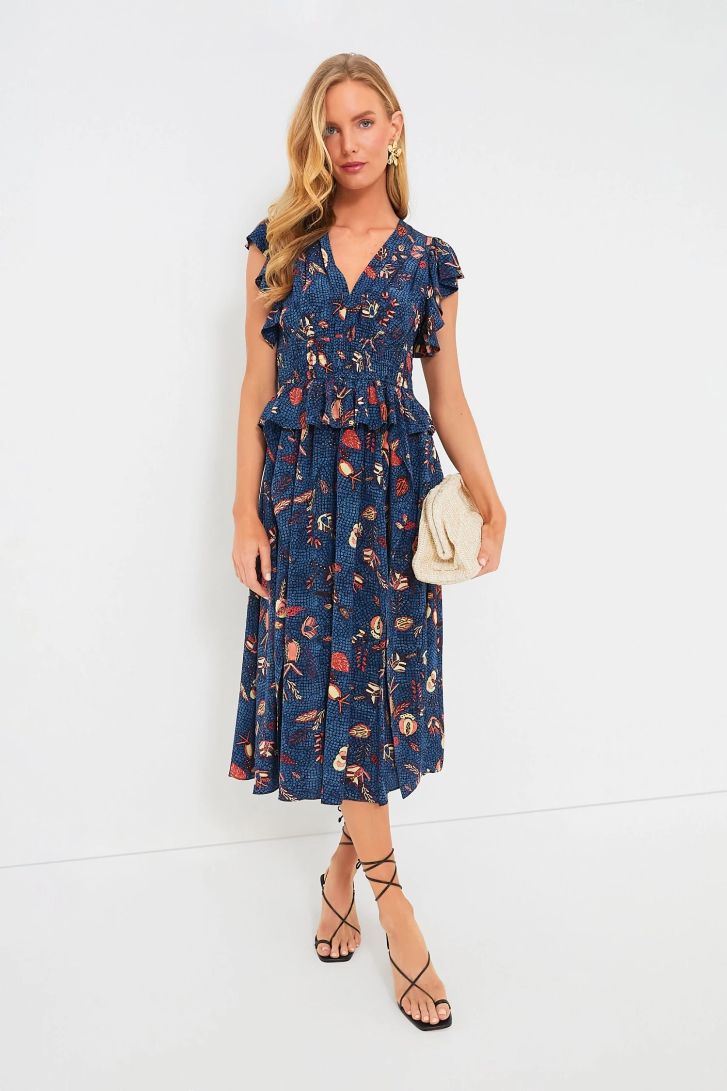 ULLA JOHNSON Blue Dahlia Brielle Dress - Image 2