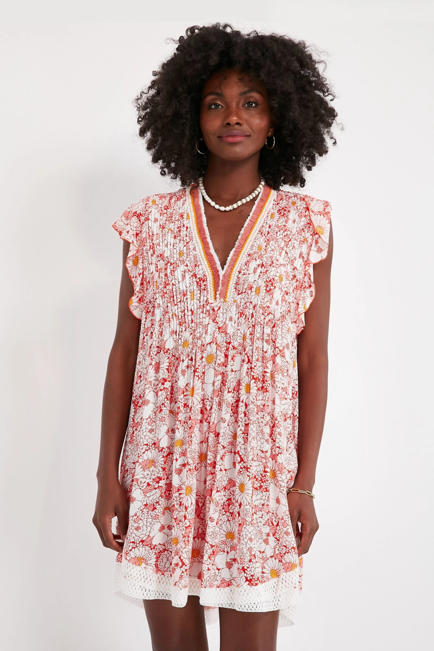 Orange Mid 70s Garden Sasha Mini Dress - Image 2