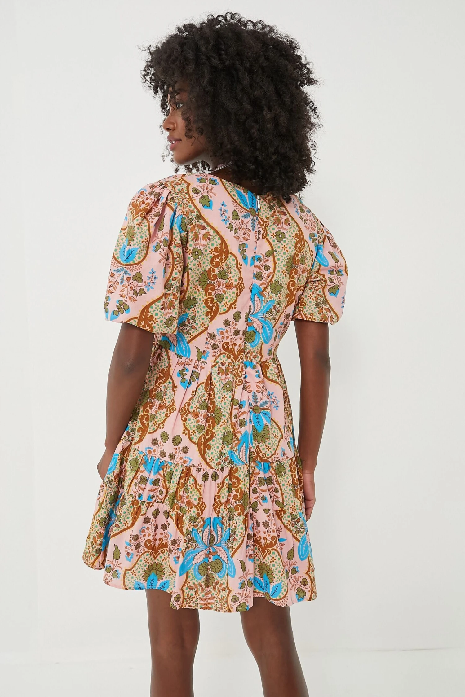 Peach Sloan Mini Dress - Image 4