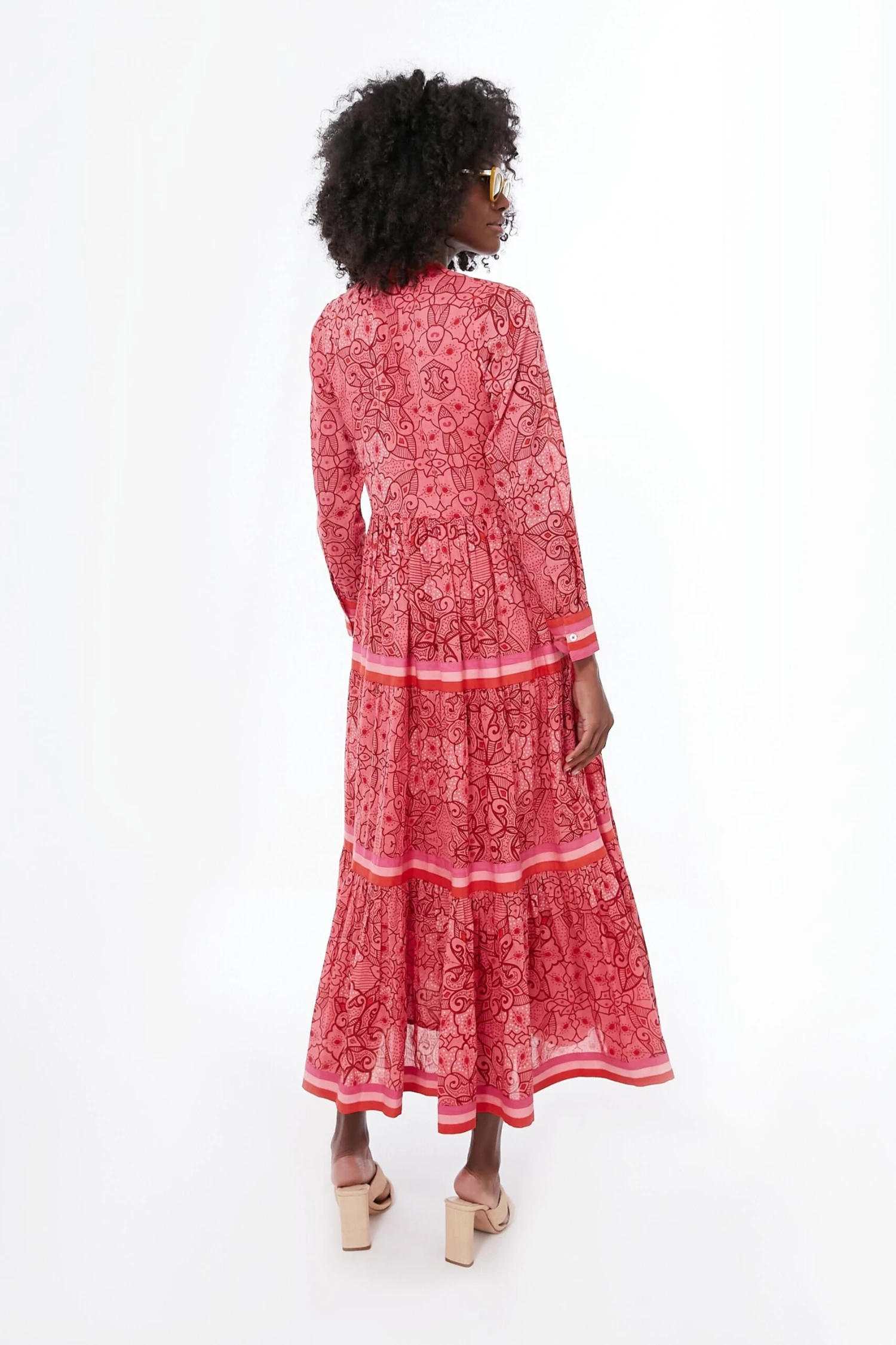 Exclusive Pink Floral Diwali Dress - Image 4