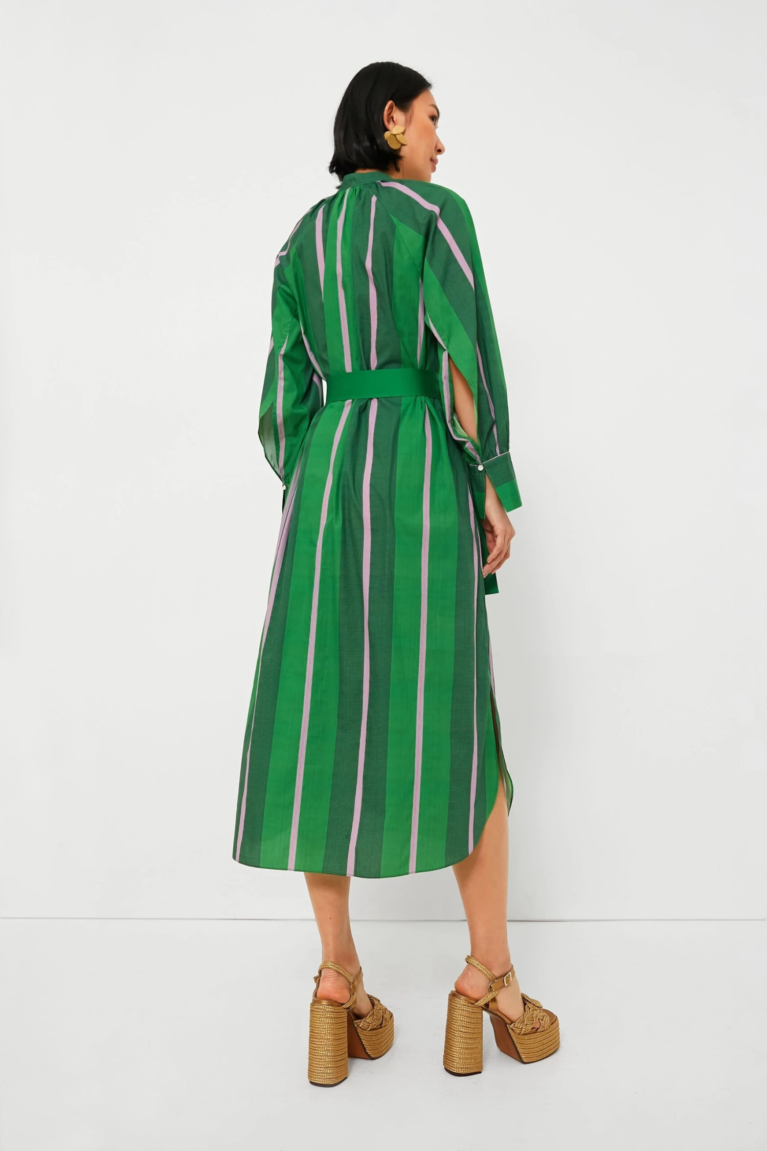 Jewel Green Calypso Shirt Dress - Image 4