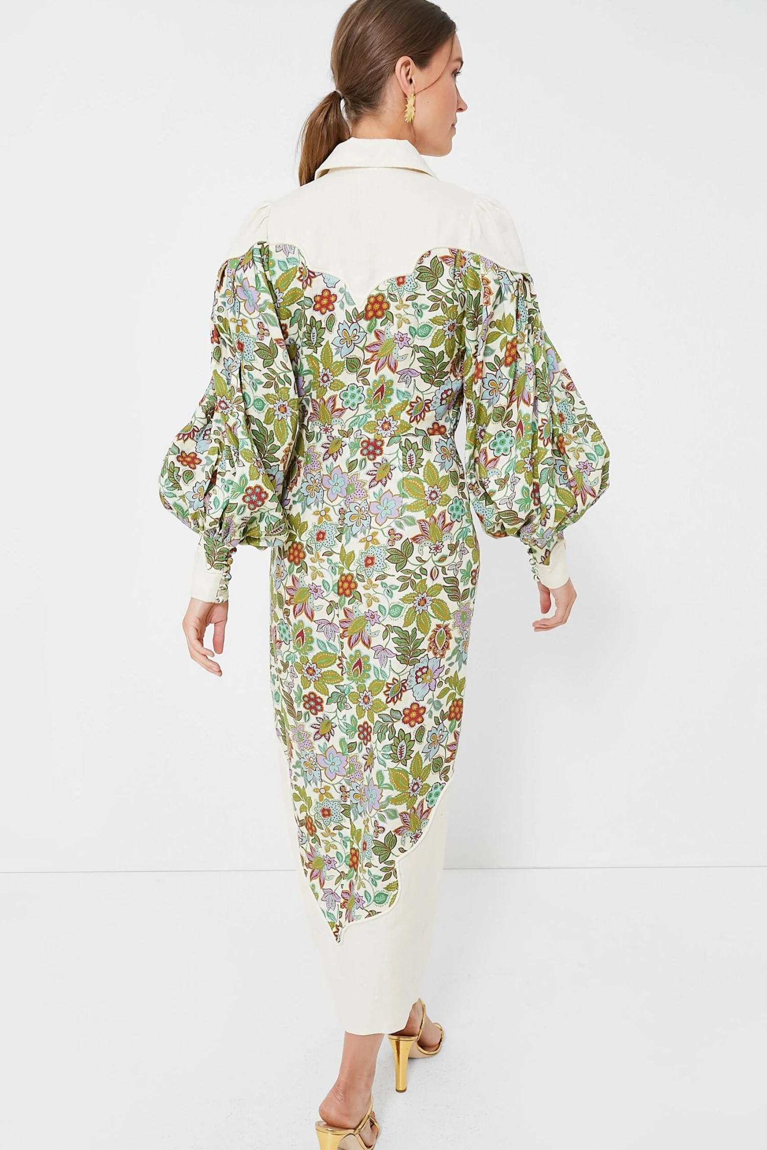 Pearl Isabella Panel Midi Dress - Image 4