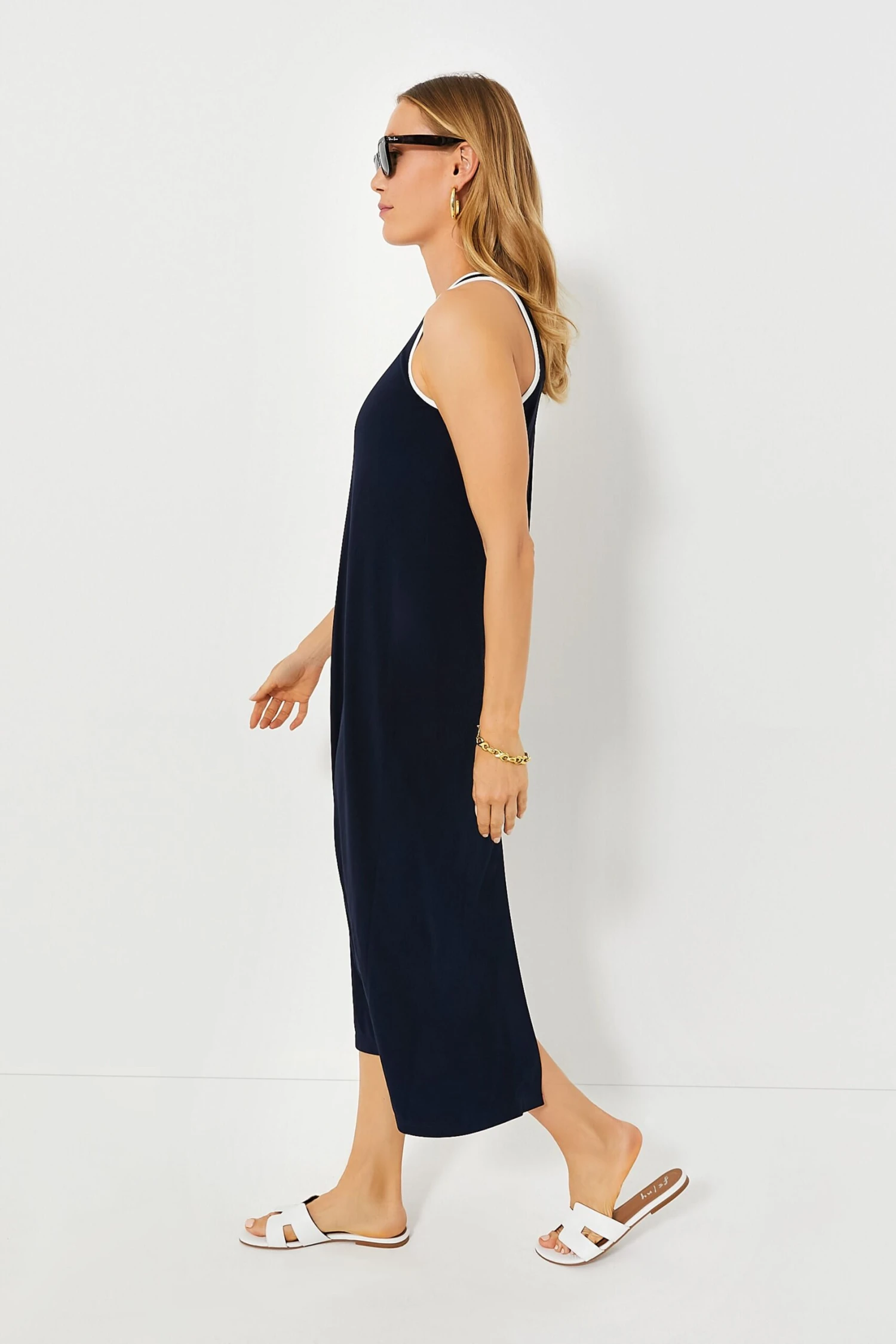 Navy Tori Racerback Dress - Image 3