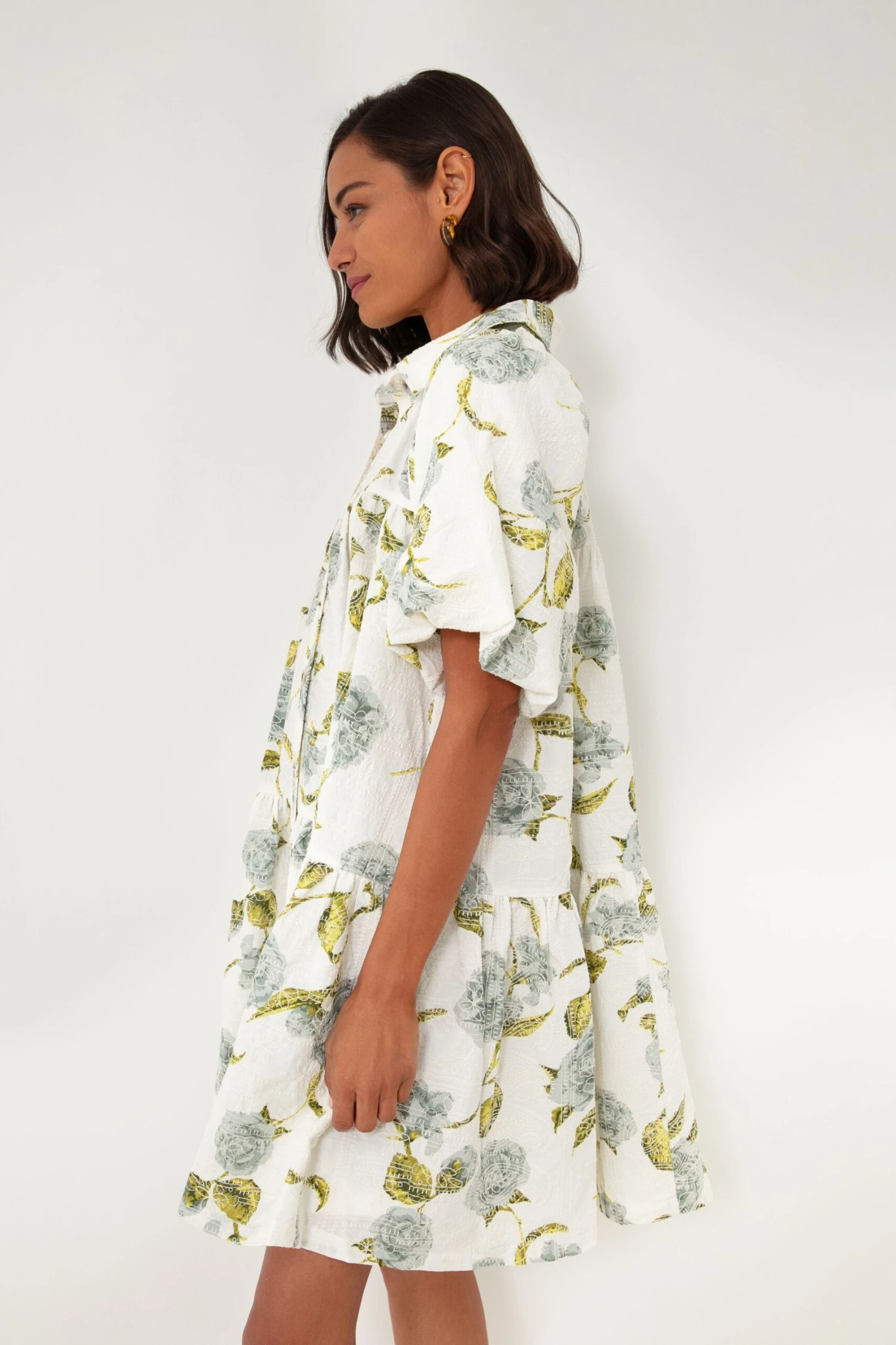 Sage Blue Jayla Shirt Dress - Image 4