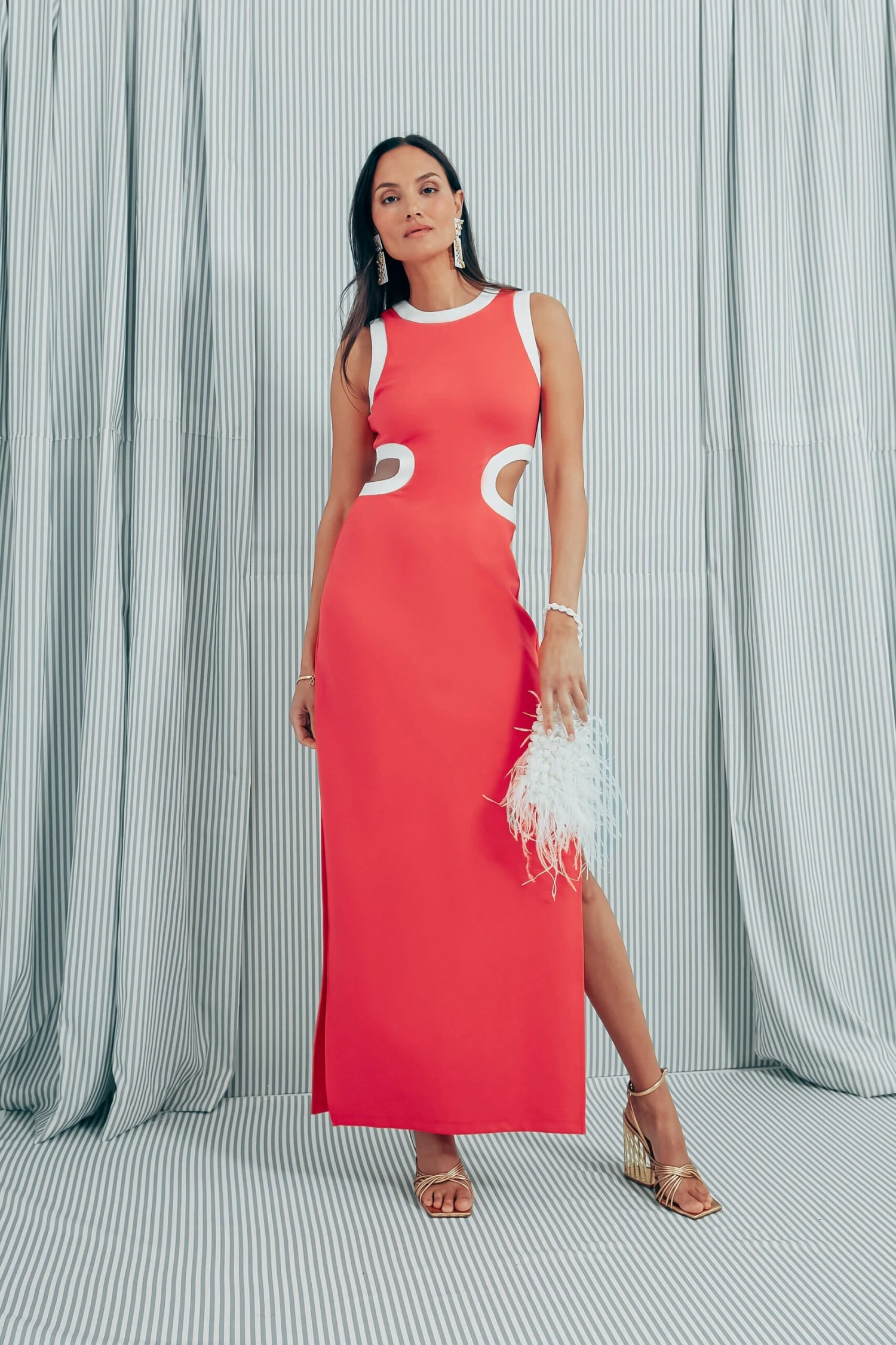 Staud Hibiscus And White Dolce Dress - Image 2