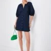 Staud Navy Mini Vincent Dress
