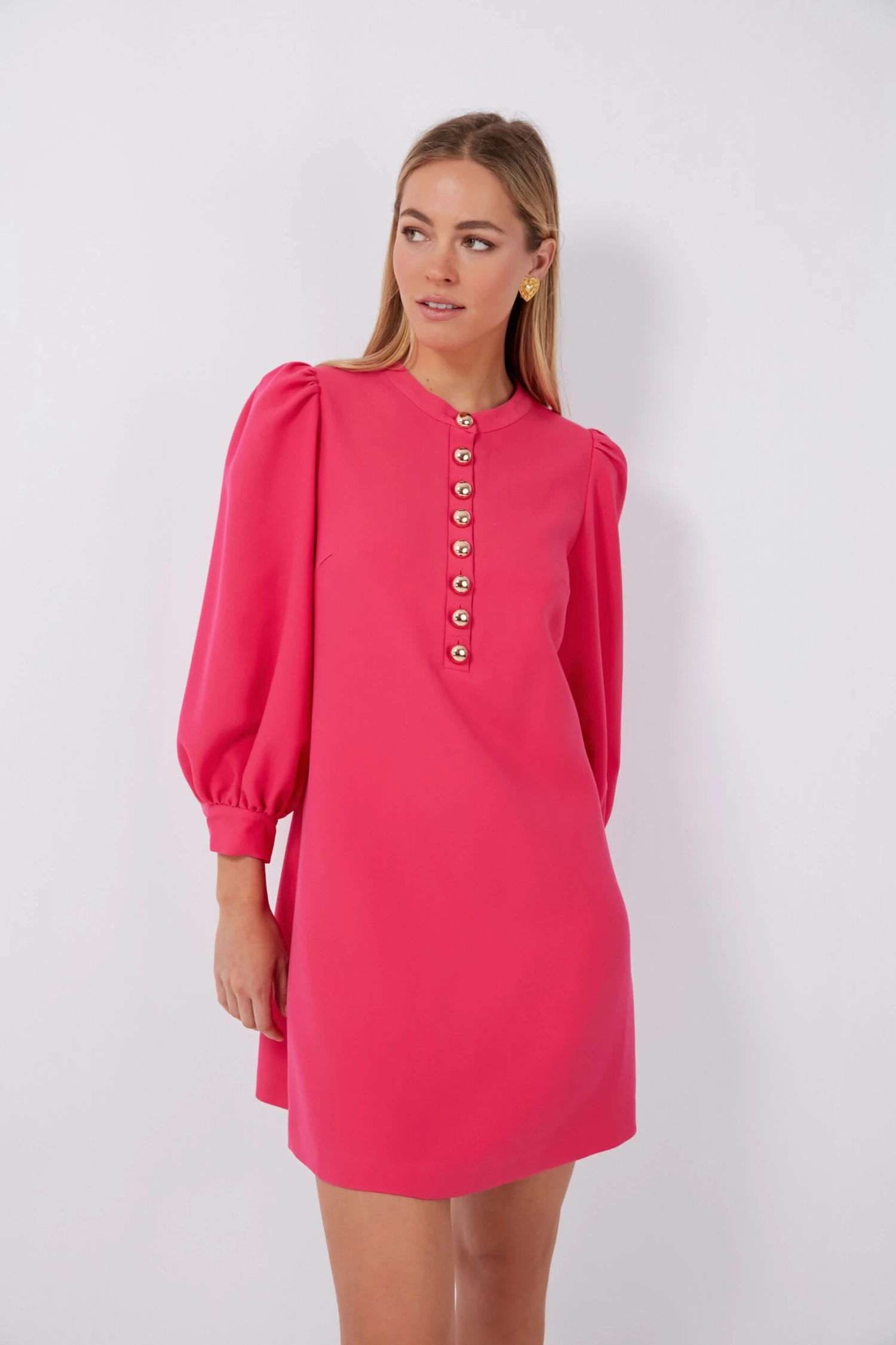 Cerise Pink Samantha Mini Dress - Image 2