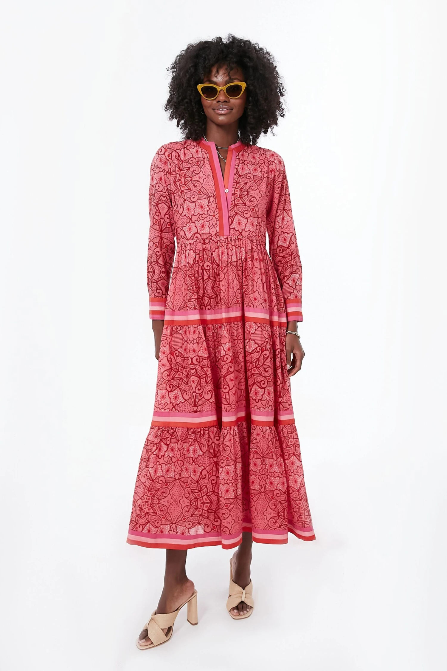 Exclusive Pink Floral Diwali Dress - Image 6