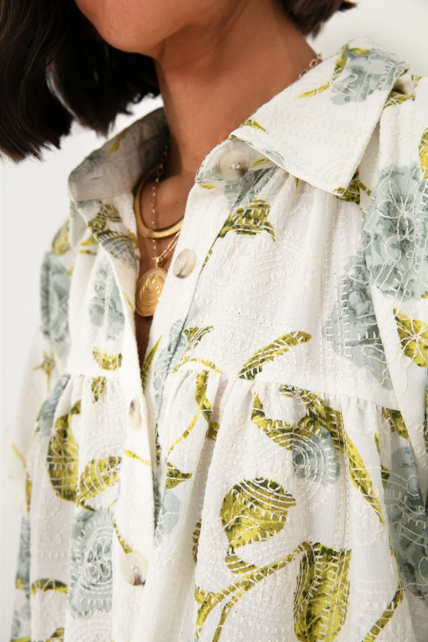 Sage Blue Jayla Shirt Dress - Image 6