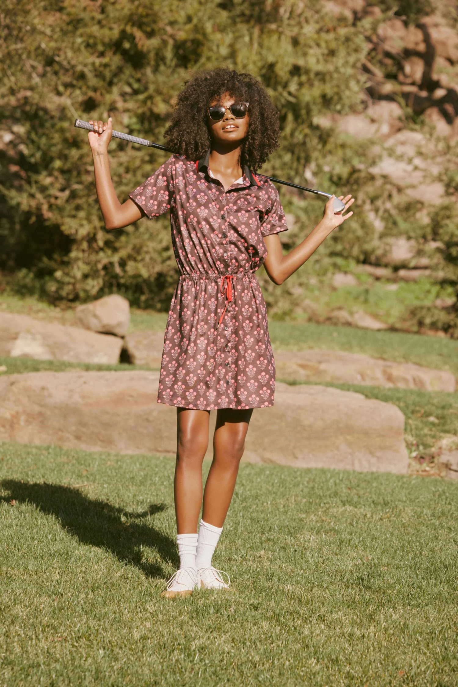 Uptown Floral Short Sleeve Alcott Golf Dress - Image 6